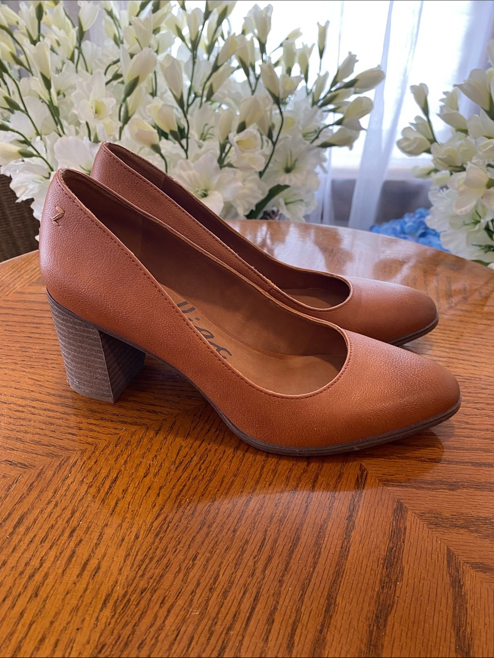 Zodiac Brown Block Heel Pumps